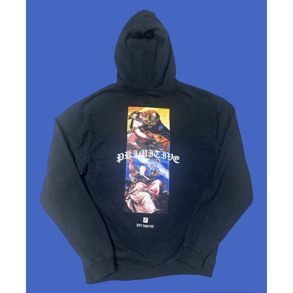 Primitive Skateboarding Black ExchangeHoodie Sweatshirt - Size Large